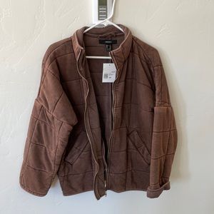 Forever 21 quilted zip up jacket